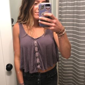purple tank top!